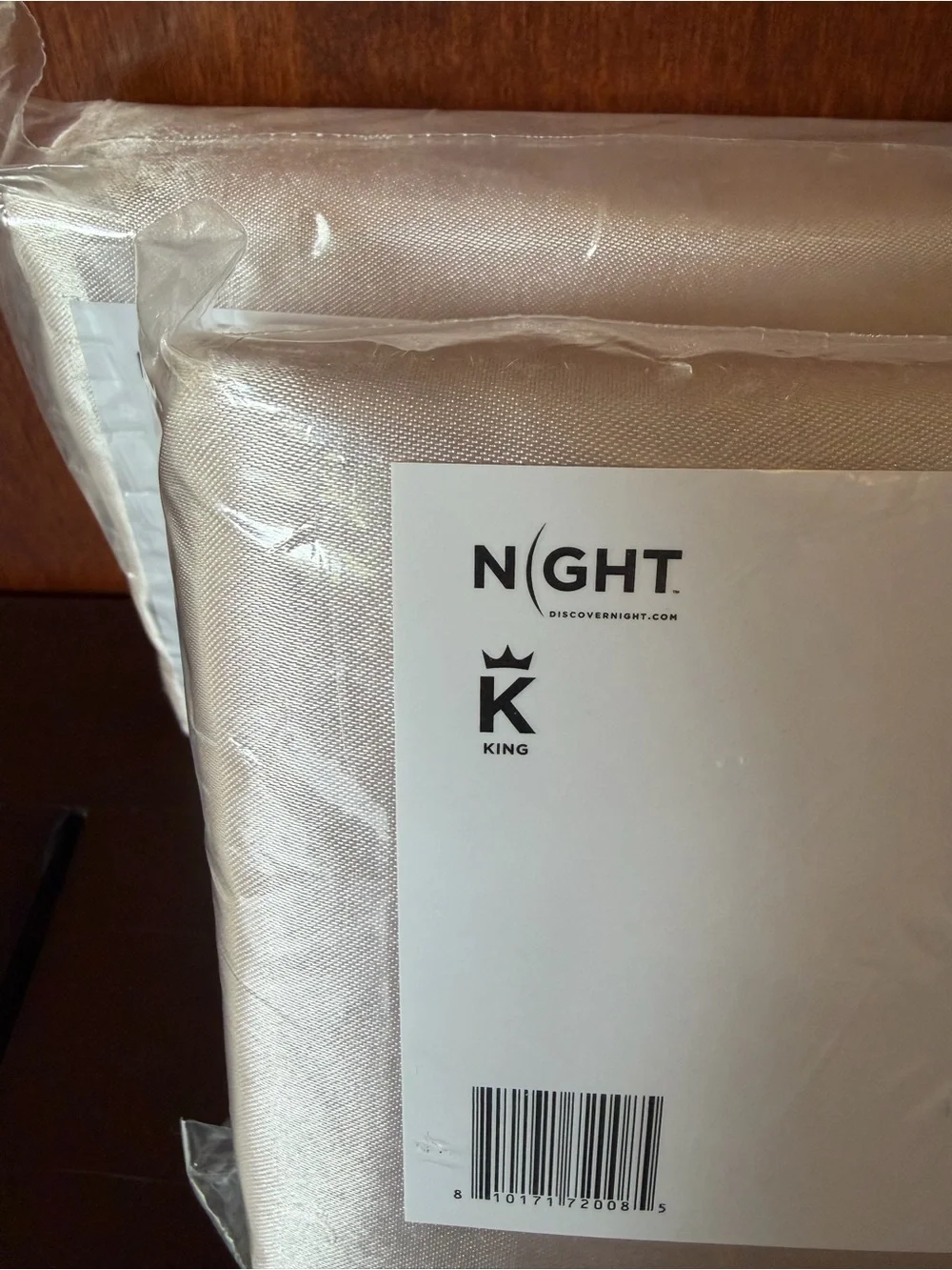New Set of 2 Night King Satin Beauty Pillowcase - Champagne/khaki